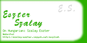 eszter szalay business card